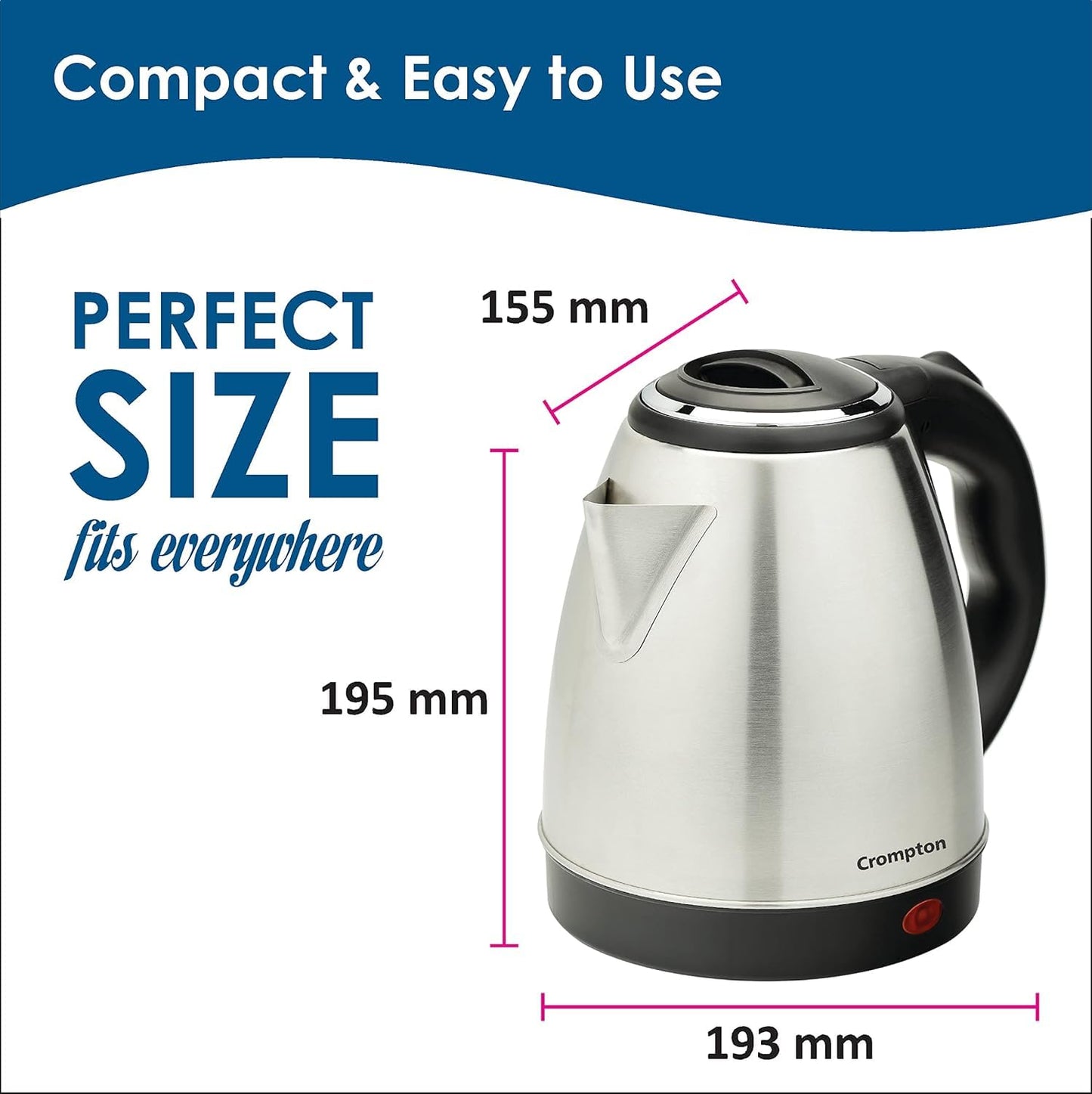 Crompton Insta Delite 1.5L SS Electric Kettle