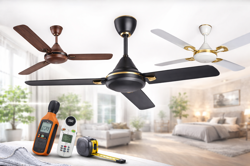 How to Choose the Right Ceiling Fan (RPM, Air Delivery & Blade Size Guide)