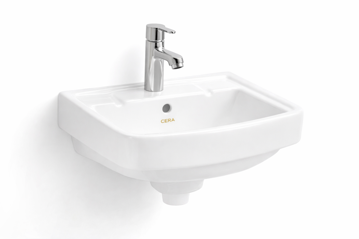CERA Cadis Wall hung Wash basin - White