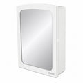 Supreme Photon Heavy PVC Bathroom Mirror Cabinet | Wall Mounted Storage Cabinet with Mirror | Spacious Compartments | White Finish