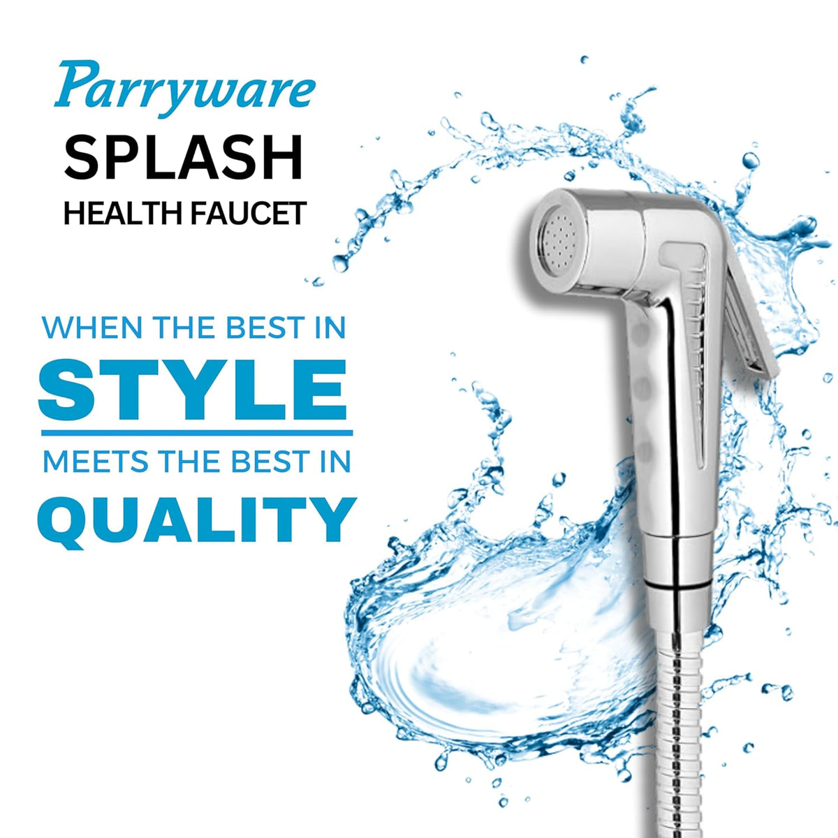Parryware Splash Health Faucet ABS Chrome Finish  with Hose & Hook