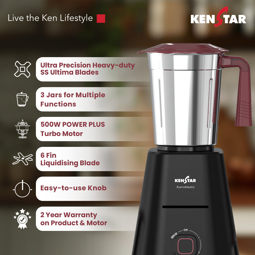 Kenstar Karishmatic 500W Mixer Grinder