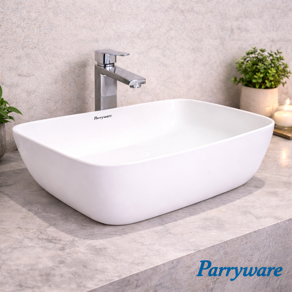 Parryware Jordon Table Top Wash Basin White