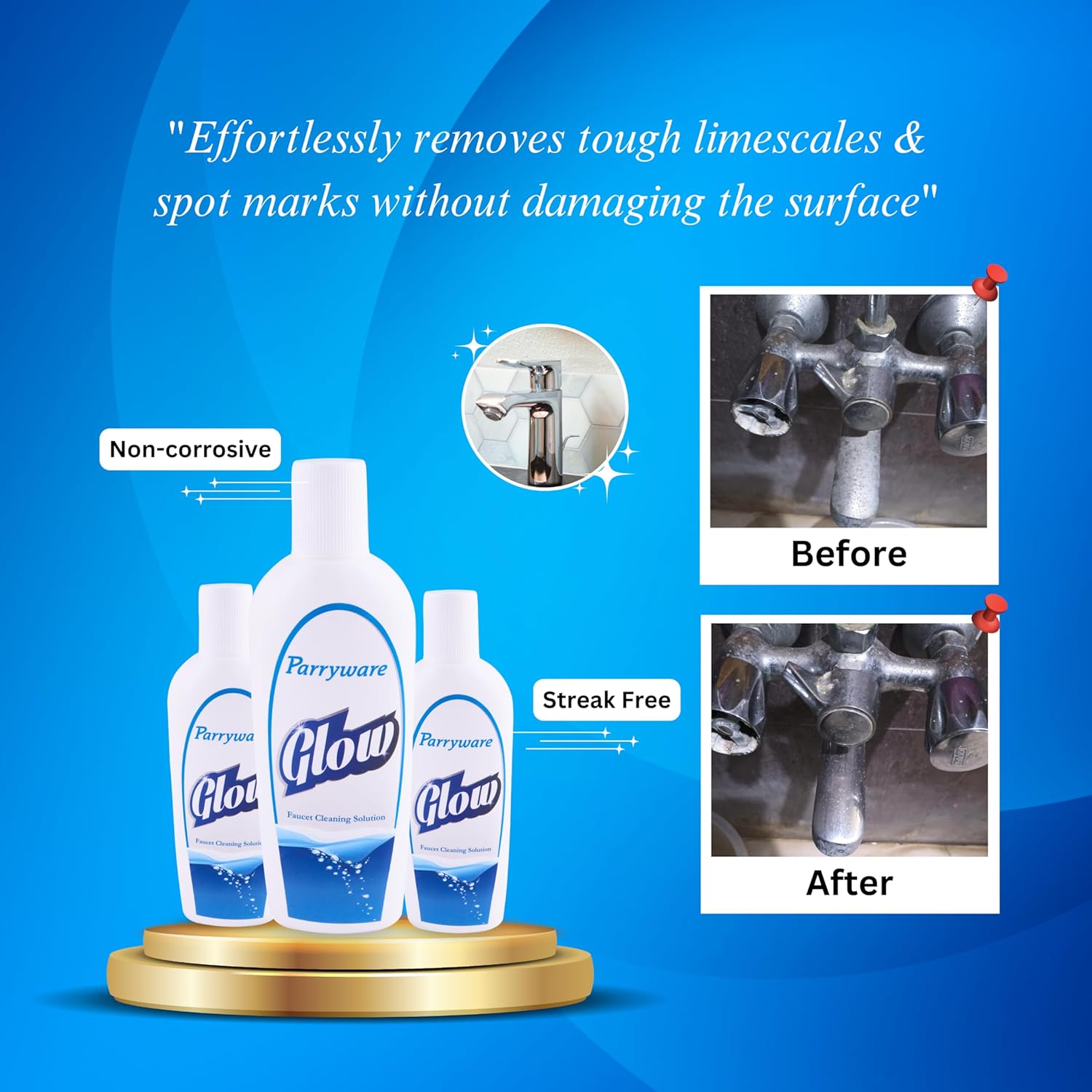 Parryware Glow Faucet Cleaning Solution (200ml)