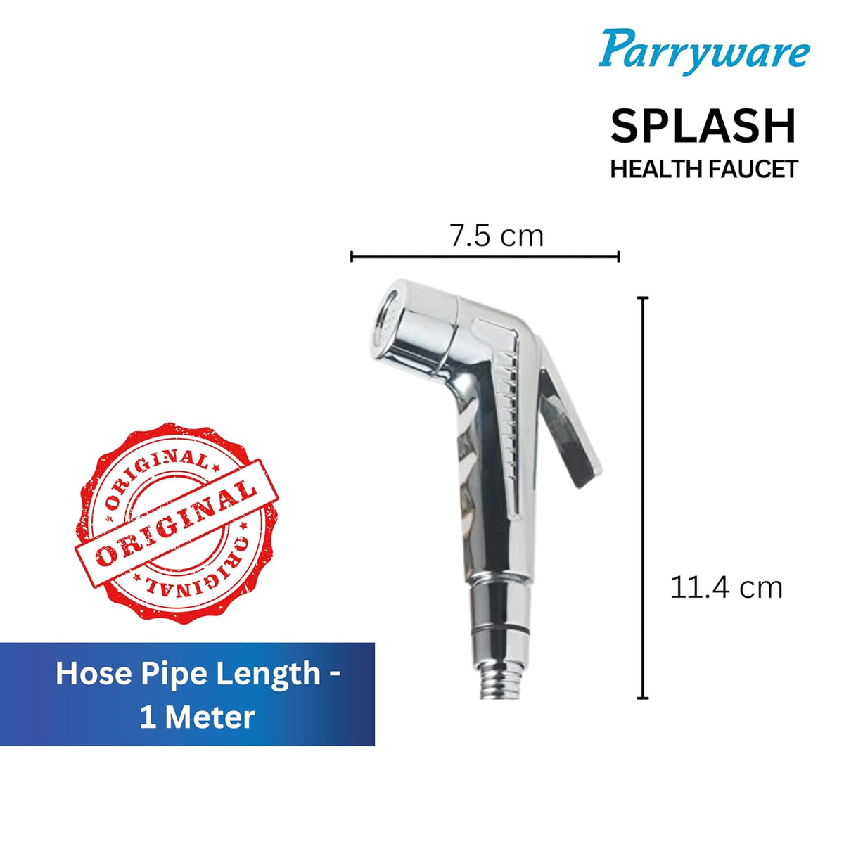 Parryware Splash Health Faucet ABS Chrome Finish  with Hose & Hook