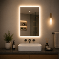 GERMA LED Bathroom Mirror | Frameless Edge-Lit Wall Mirror with Touch Sensor |(Cool White, Neutral White, Warm White) | Modern Mirror