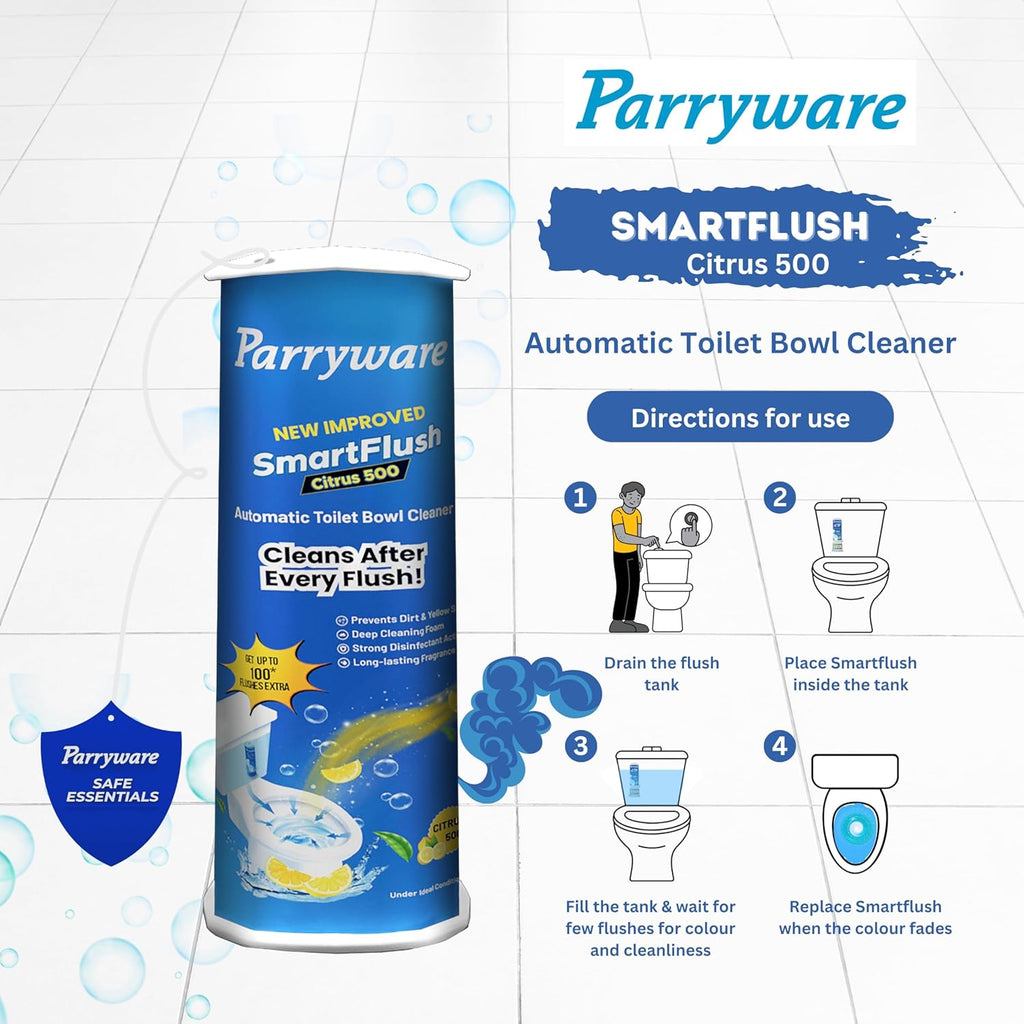 Parryware SmartFlush In-Cistern Automatic Toilet Bowl Cleaner - 500 - 600 Flush