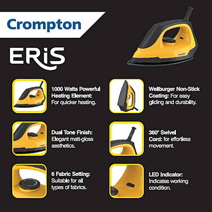 Crompton ACGEI-ERIS 1000W Dry Iron