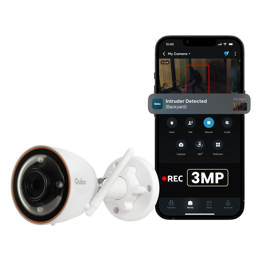 Qubo Smart Outdoor 3MP Bullet Camera