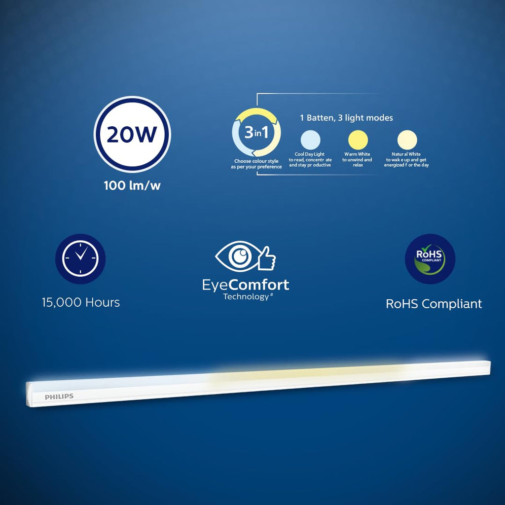 Philips 20W 3-in-1 LED Tube