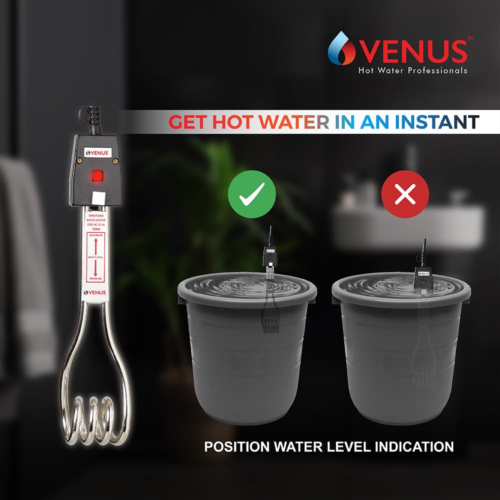 VENUS 1000W Immersion Water Heater Rod
