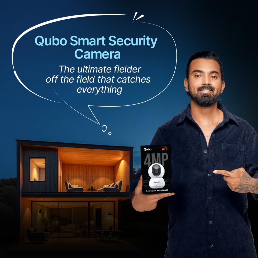 Qubo Smart 360° 4MP Ultra 2K Wi-Fi Security Camera
