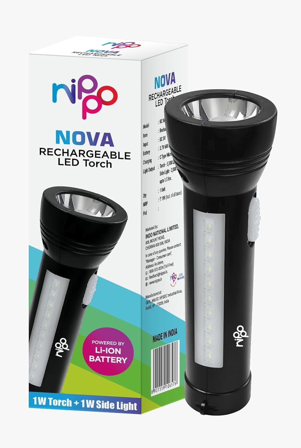 Nippo Nova Rechargeable LED Torch