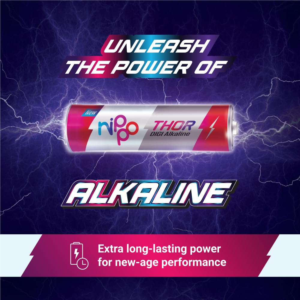 Nippo Thor Alkaline AA Batteries - Pack of 10