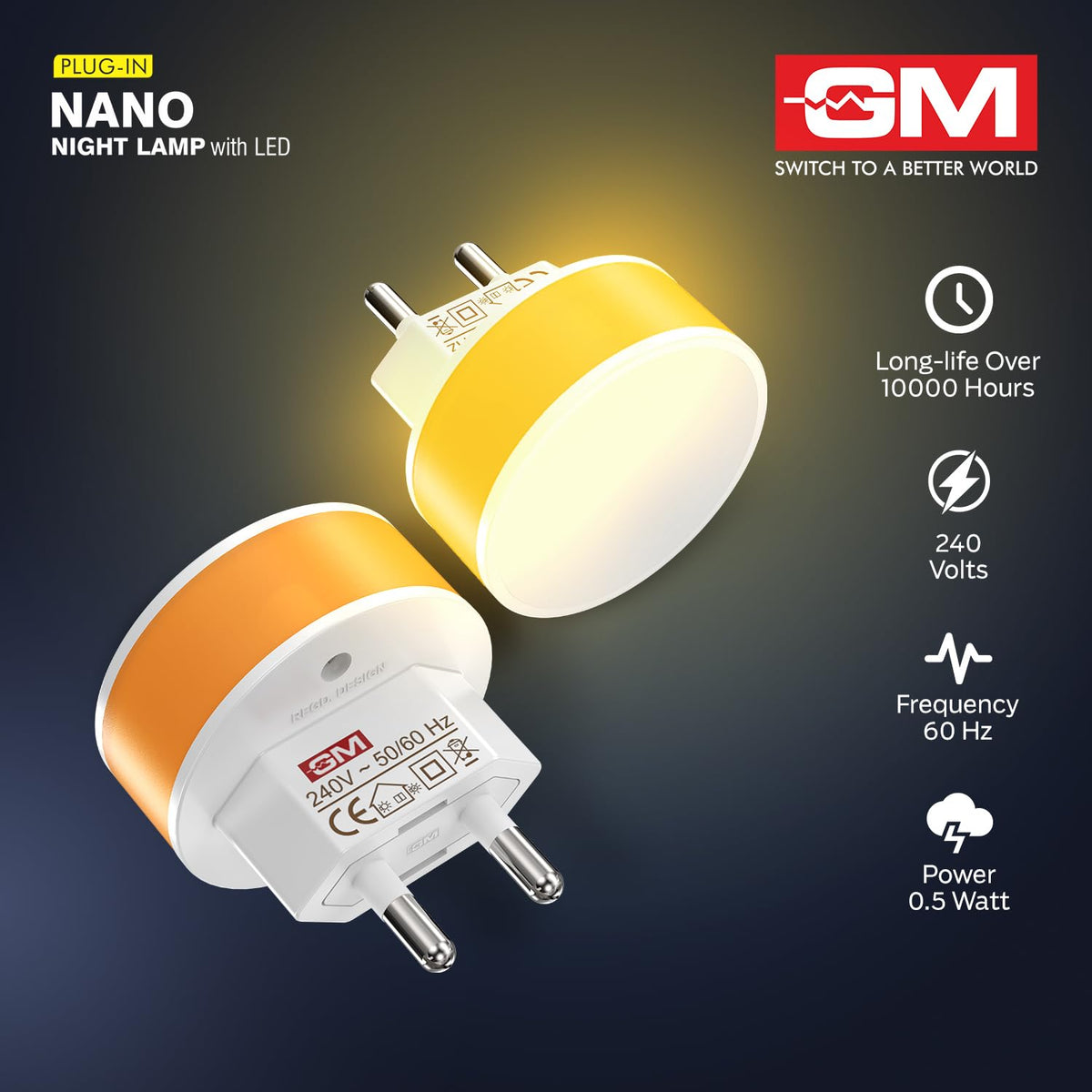 GM 3032 Nano LED Night Lamp