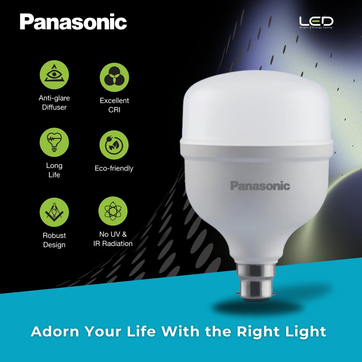 Panasonic B22 40W LED Bulb