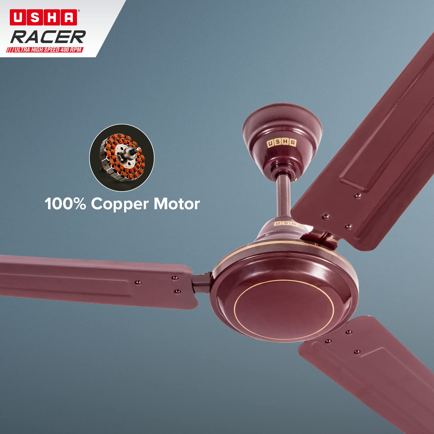Usha Racer 1200MM Ultra High Speed Ceiling Fan