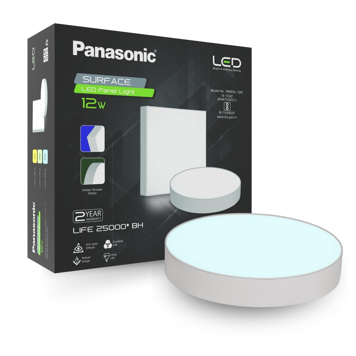 Panasonic Surface LED Light | Cool White, Warm White, Natural White