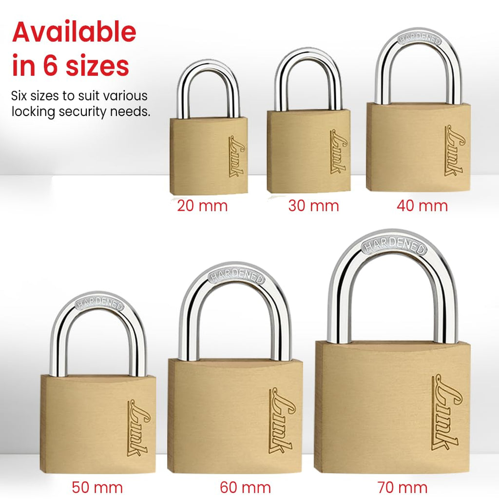 Link PT 60mm Brass Padlock