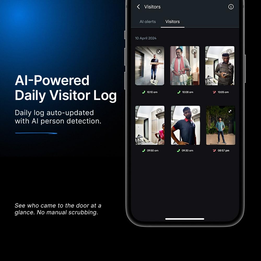 Qubo Smart Wi-Fi Video Doorbell Pro 2K