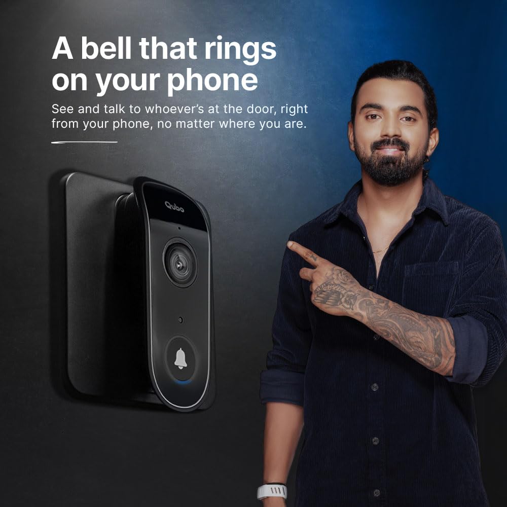 Qubo Smart Wi-Fi Video Doorbell Pro 2K