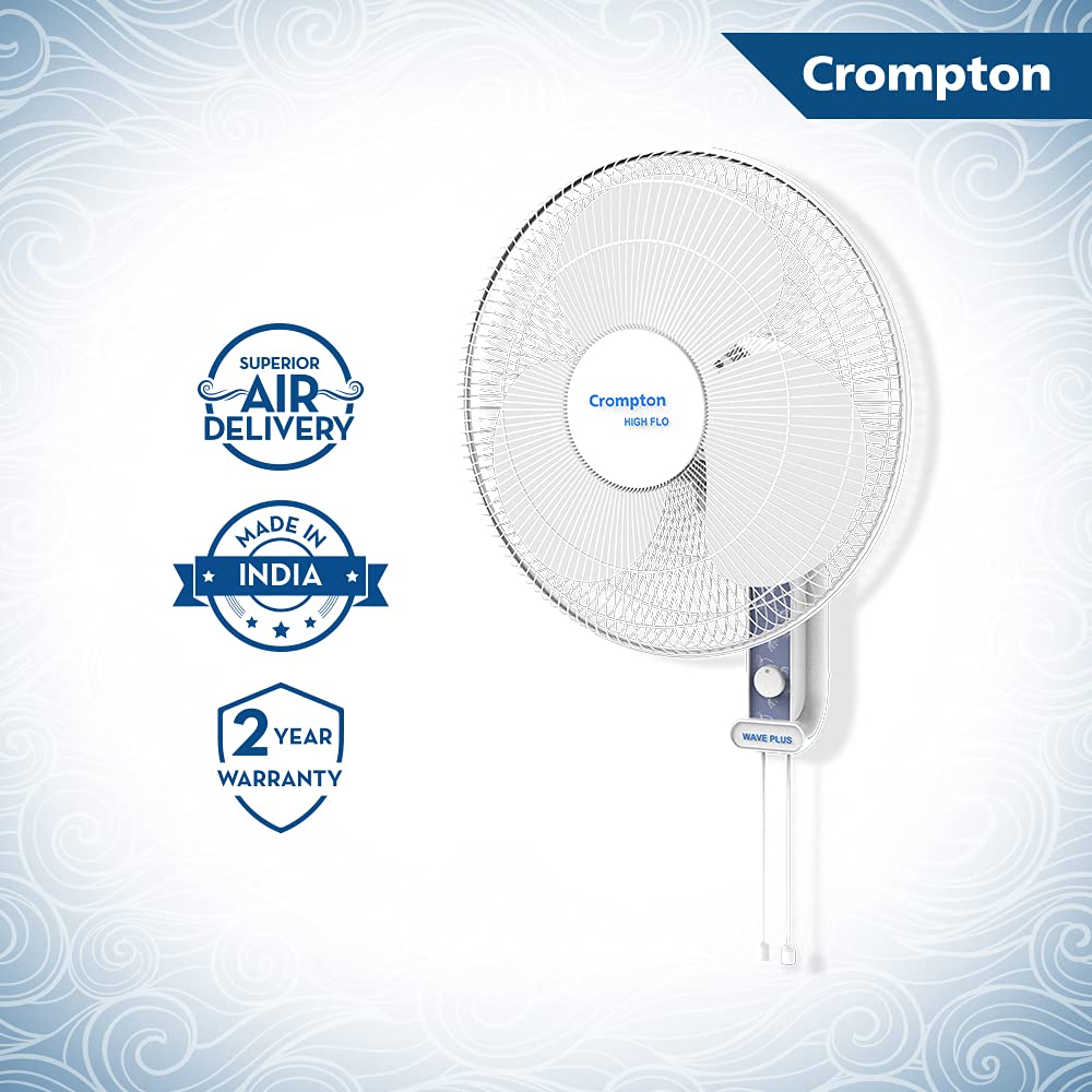 Crompton High Flo Waveplus Wall Mount Fan