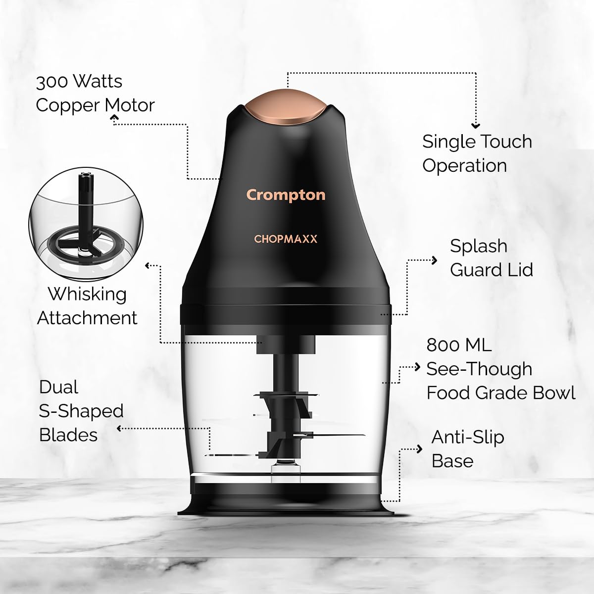 Crompton ChopMaxx Electric Vegetable Chopper