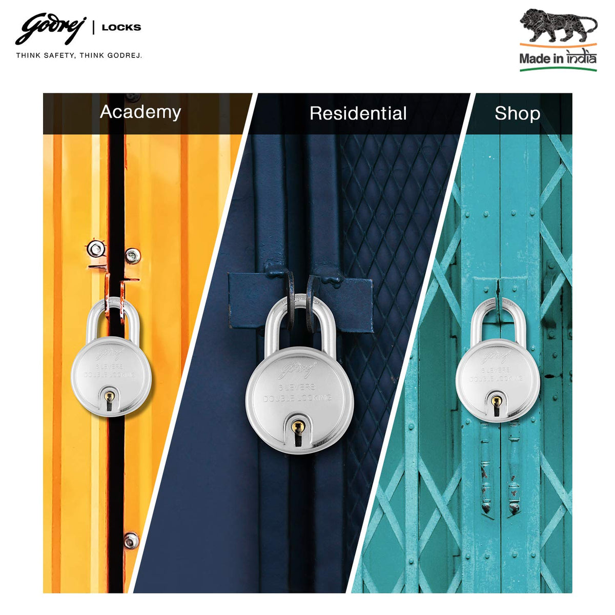 Godrej 50mm Round Padlock