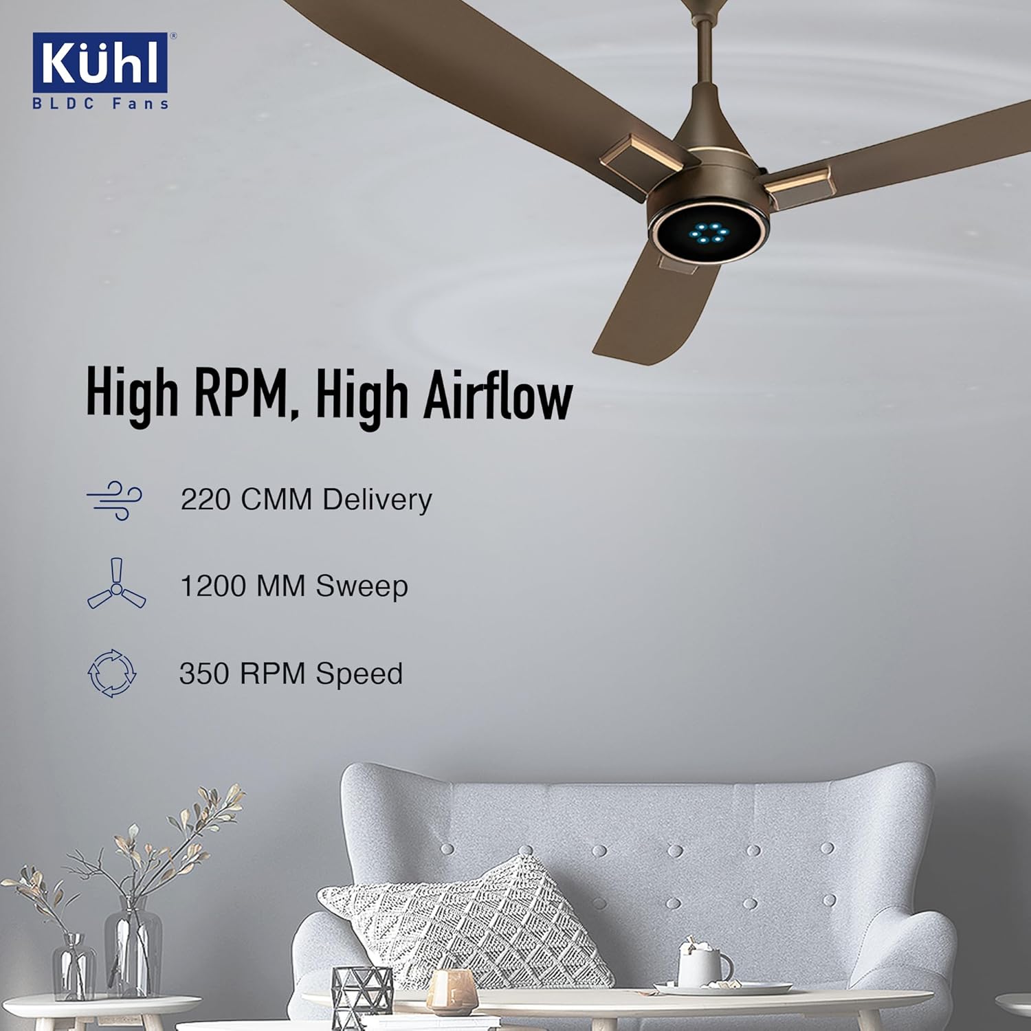KUHL Arctis A8 1200mm BLDC Ceiling Fan
