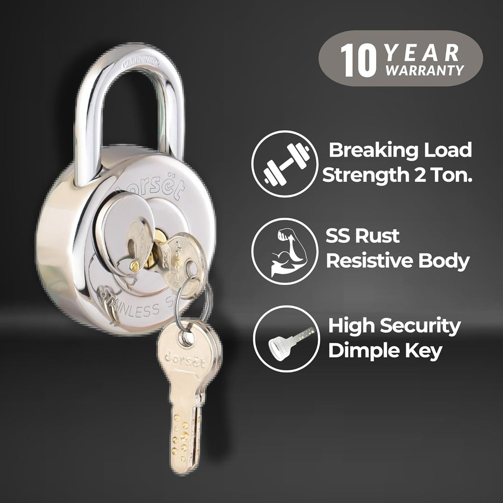 Dorset 65mm Round Padlock
