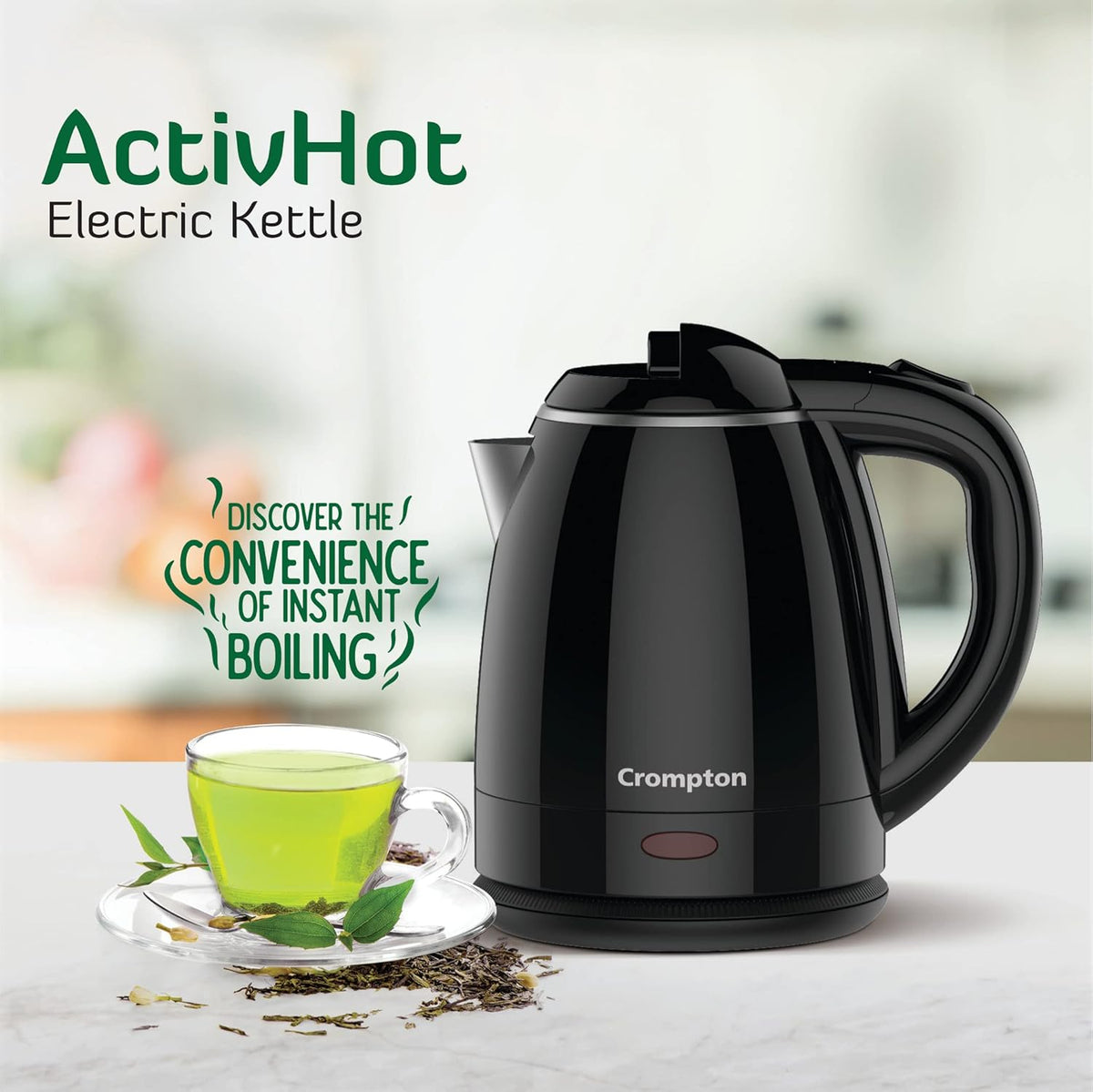 Crompton ActivHot 1.5 Litre Electric Kettle