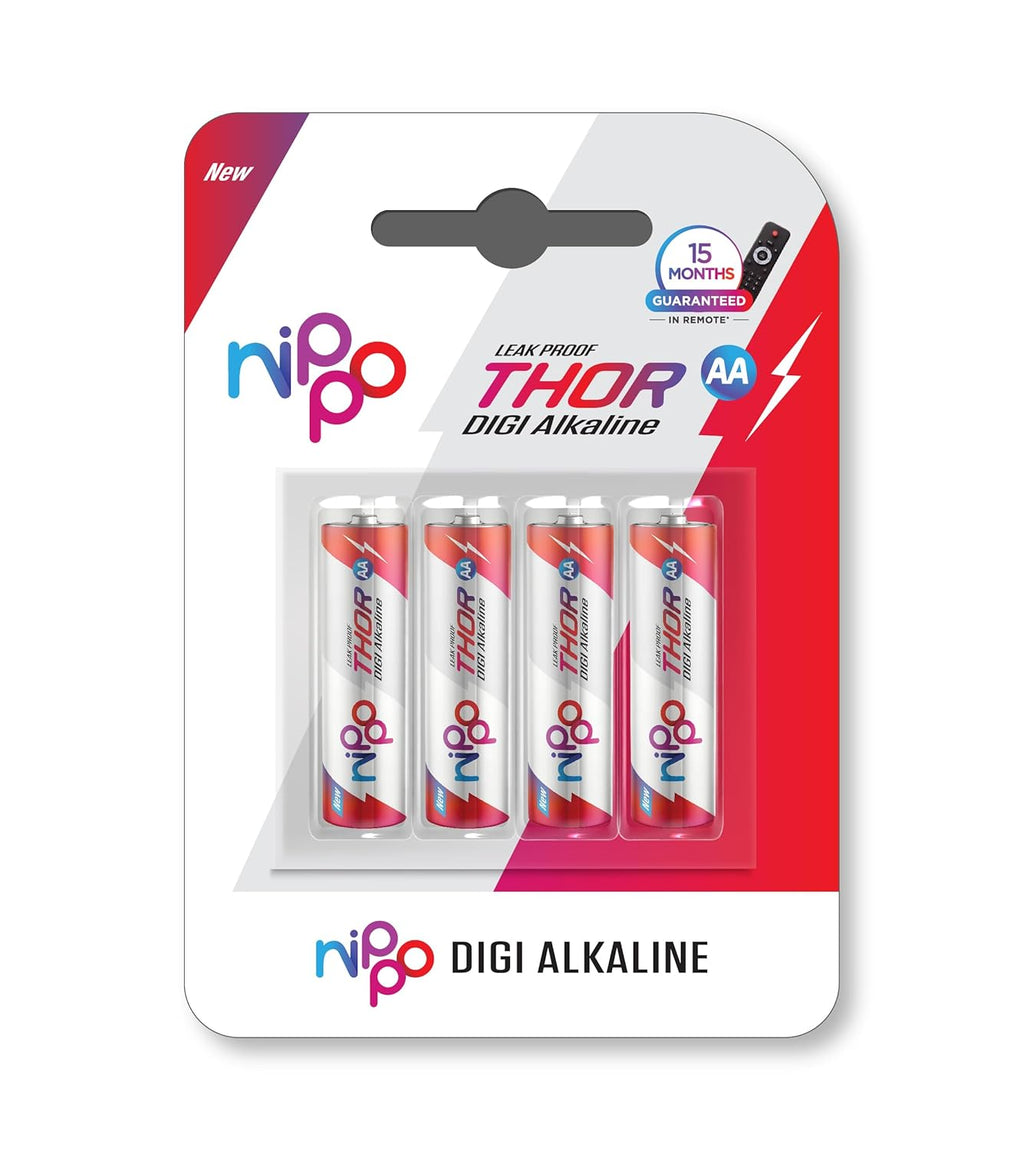 Nippo Thor Alkaline AA Batteries - Pack of 10