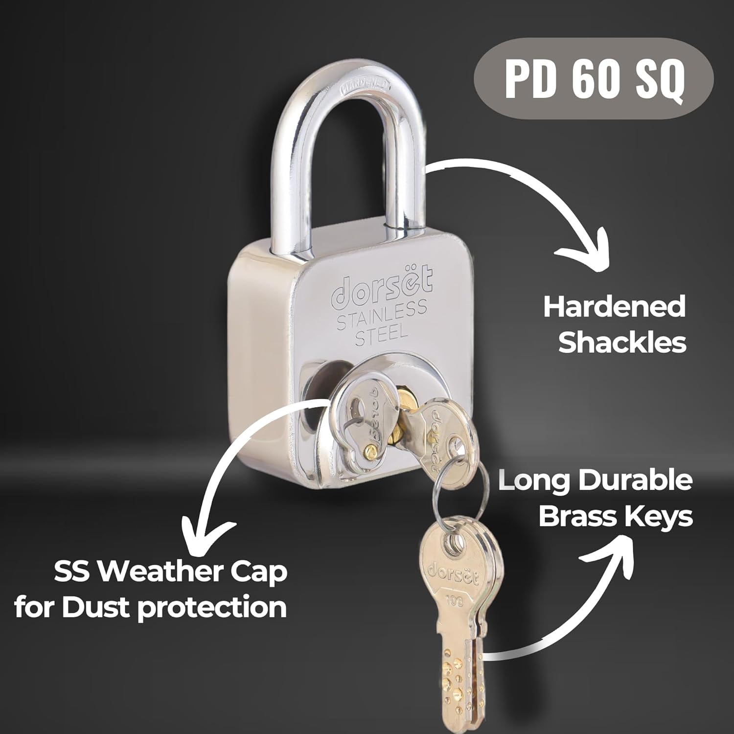 Dorset 60mm SS Padlock