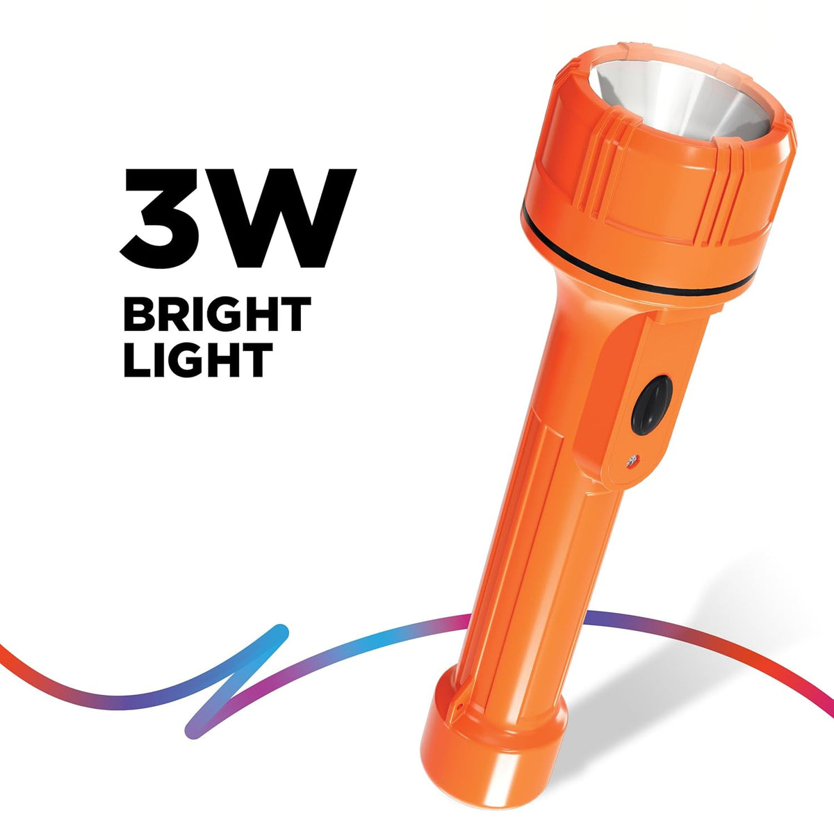 Nippo Beam Lite 3W Li-Ion Rechargeable LED Torch Long Range Torch  Up to 4hrs Back