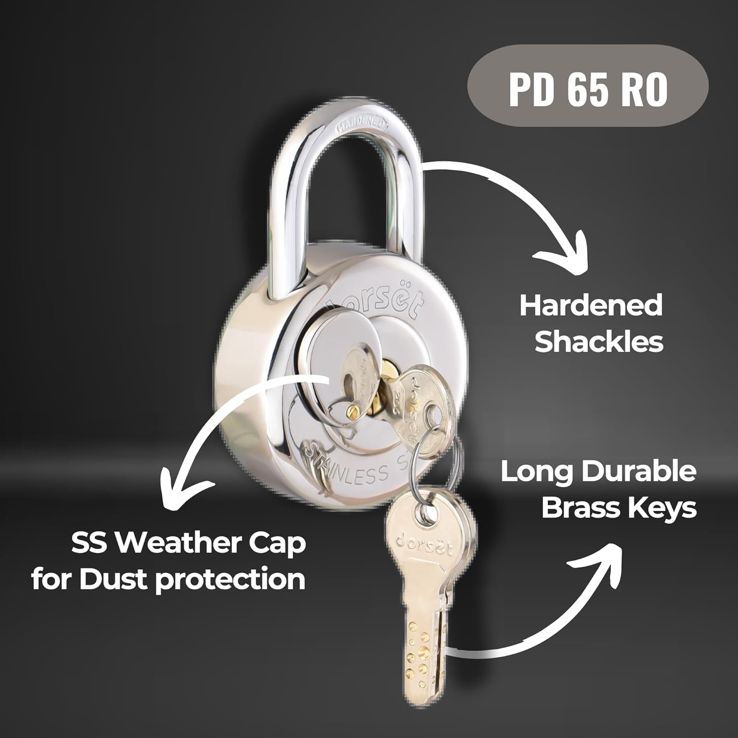 Dorset 65mm Round Padlock