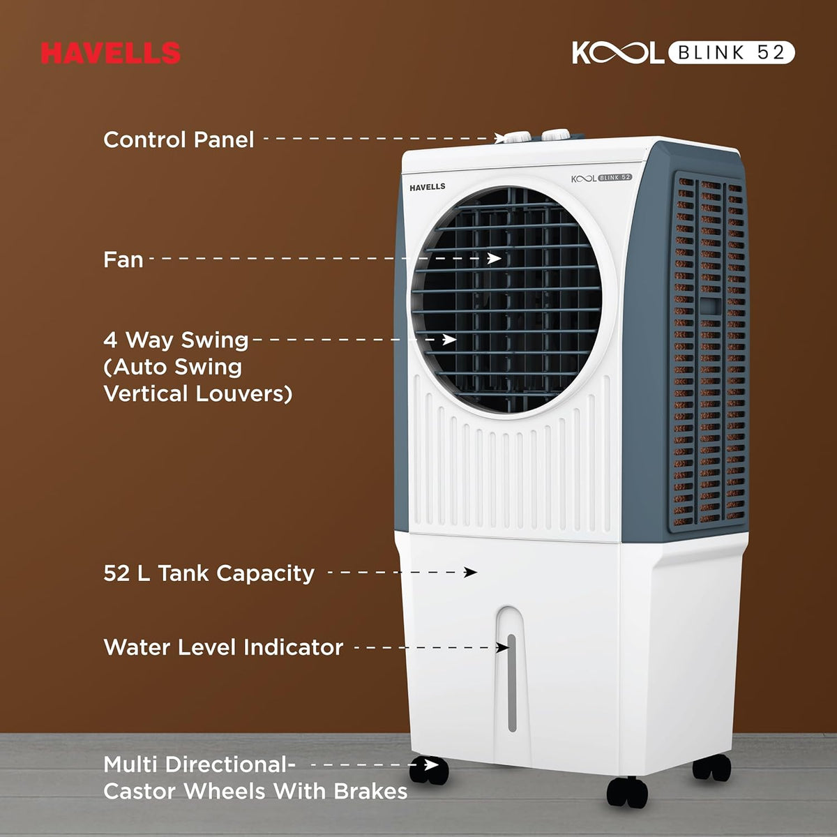Havells KoolBlink 52 L Air Cooler for Room