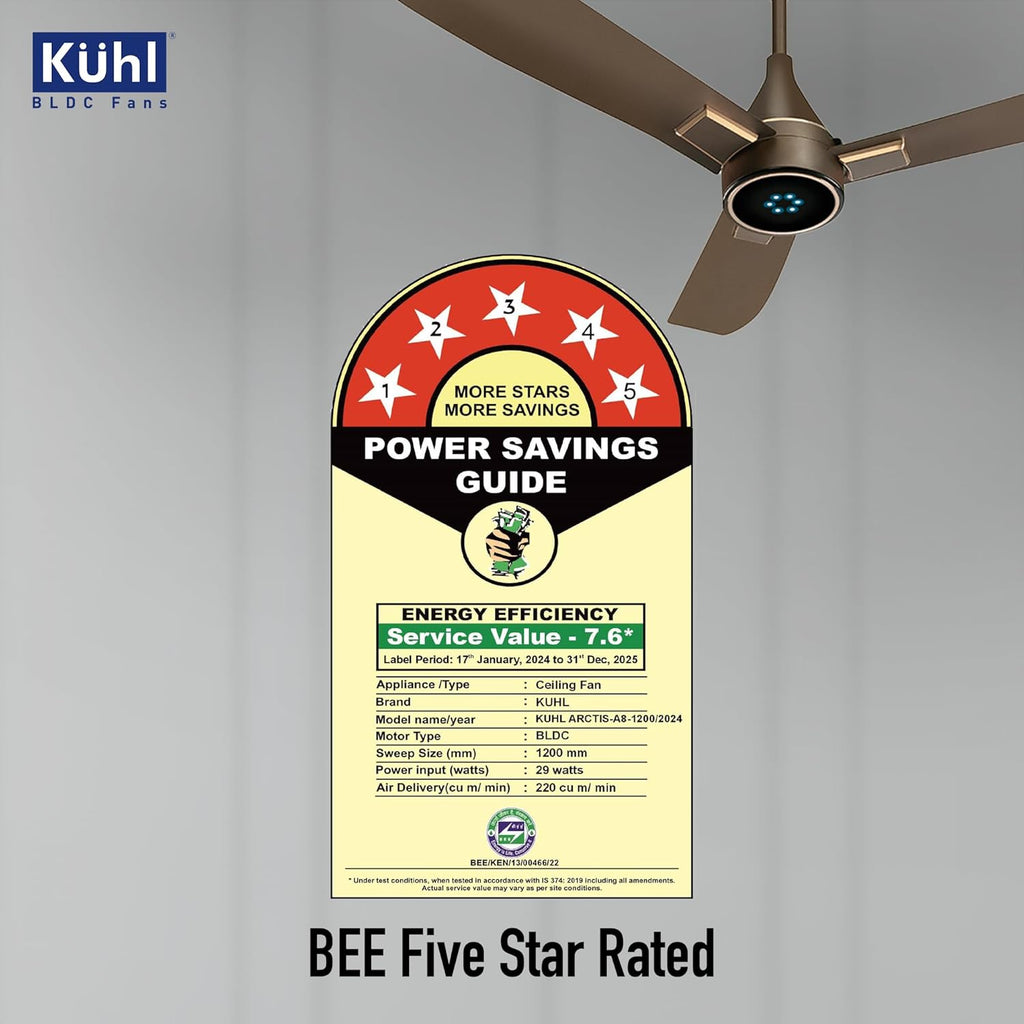 KUHL Arctis A8 1200mm BLDC Ceiling Fan
