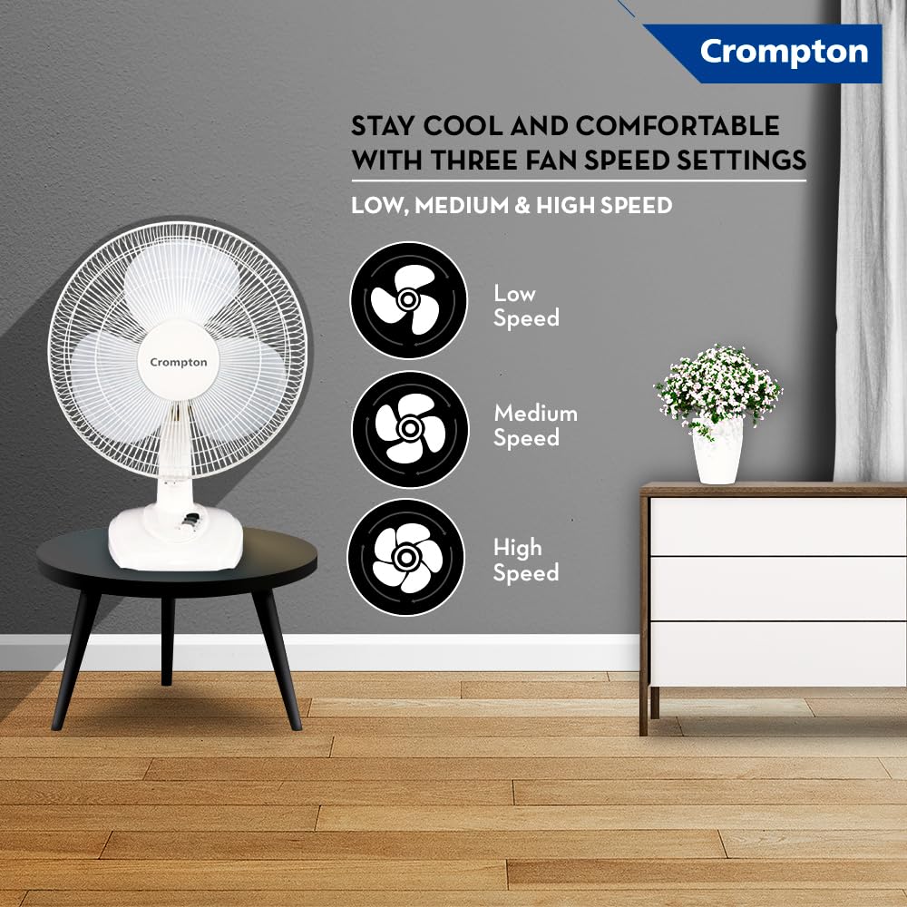 Crompton High Flo Waveplus Table Fan