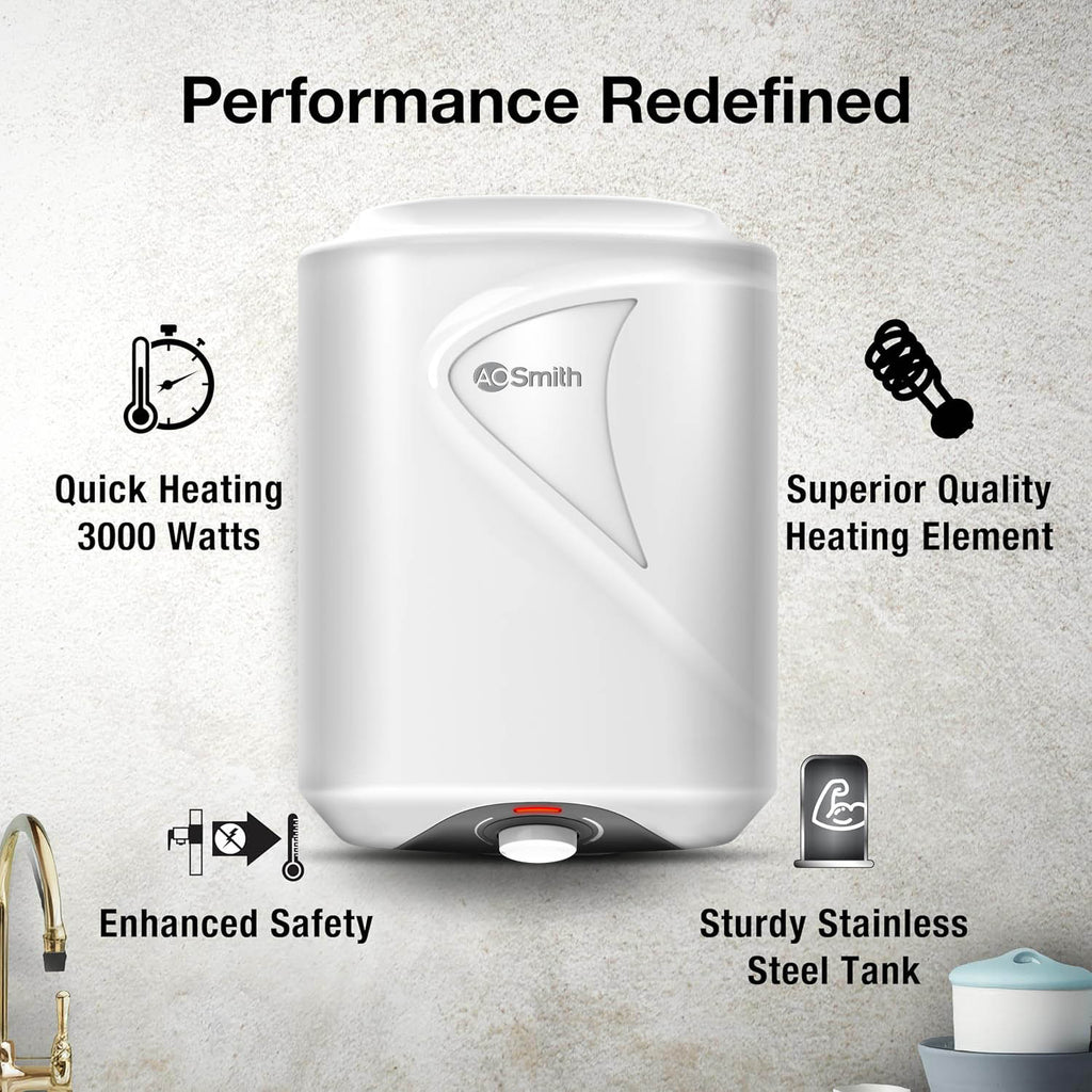 AO Smith 10L 5-Star Vertical Geyser