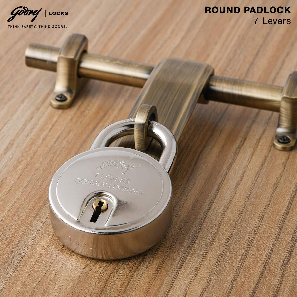 Godrej 7 Lever Round Padlock