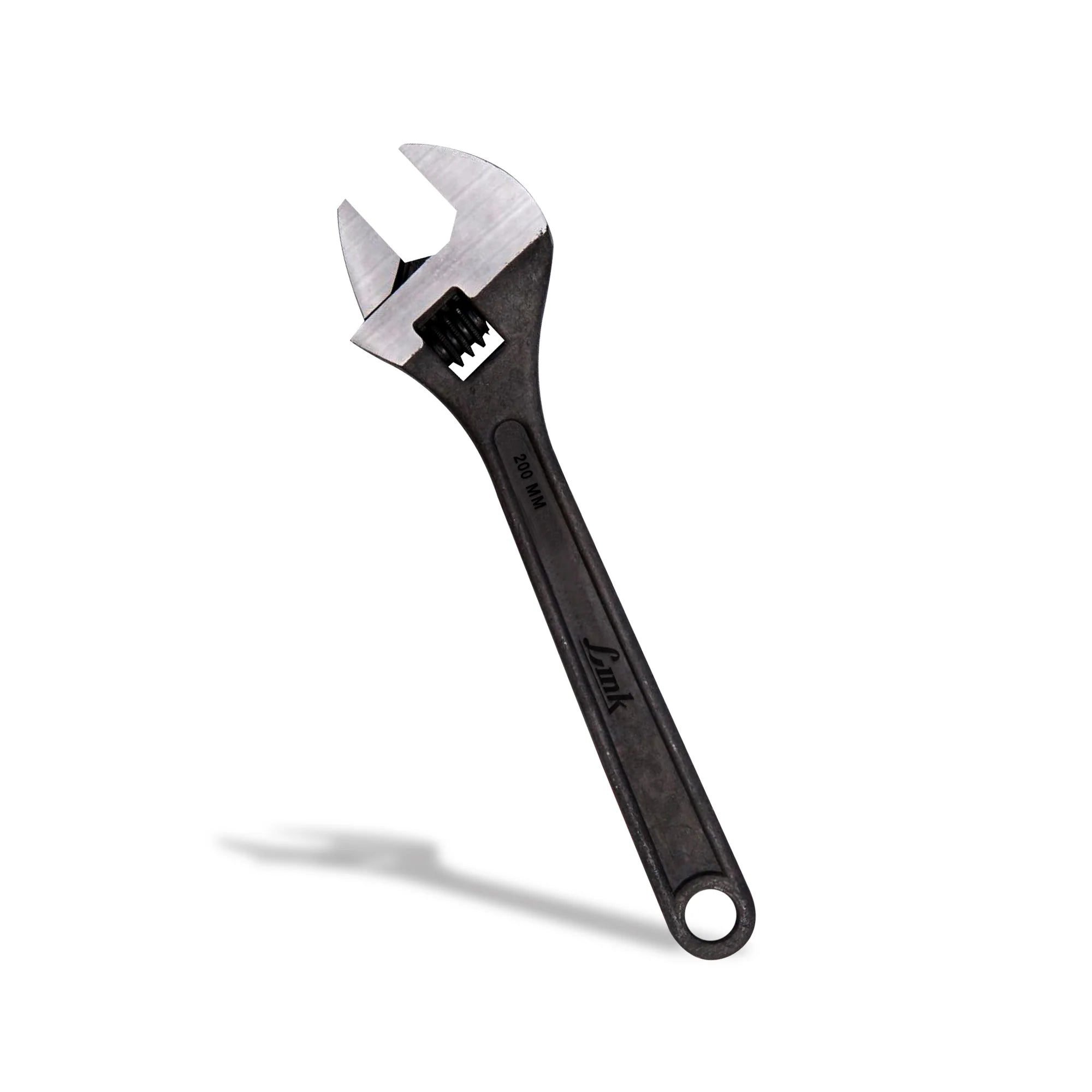 LINK Prabal Adjustable Wrench 200mm (8 Inch) – Black Finish Heavy Duty Adjustable Spanner for Plumbing, Mechanical & Home Repair