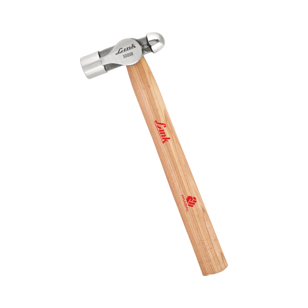 LINK Prabal Ball Pein Hammer 500gm – Drop Forged Steel Hammer with Ashwood Handle