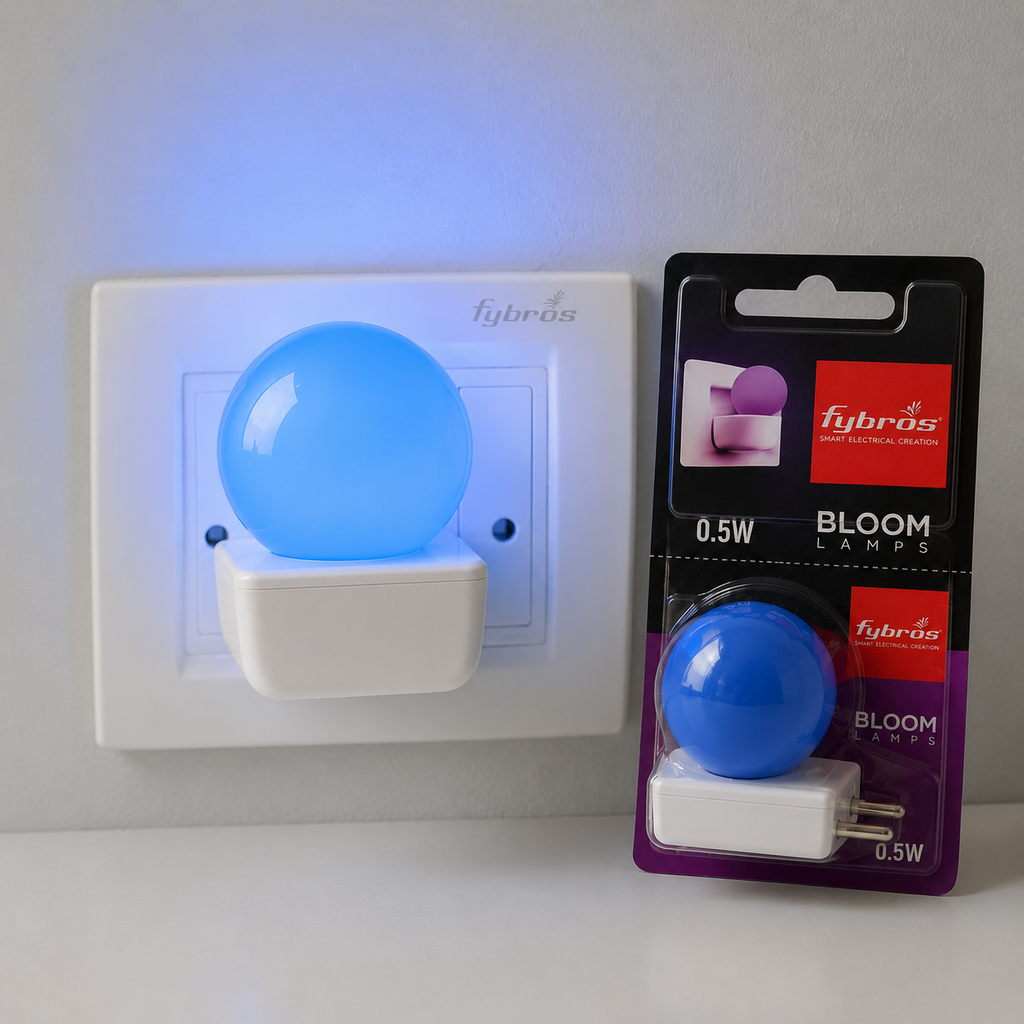 Fybros Bloom 0.5W LED Night Lamp | Plug & Play Decorative Sensor-Free Night Light