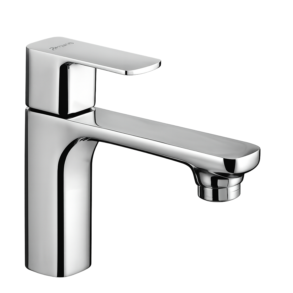 Parryware Pillar Cock Faucet for Wash Basin | Premium Chrome Finish Tap