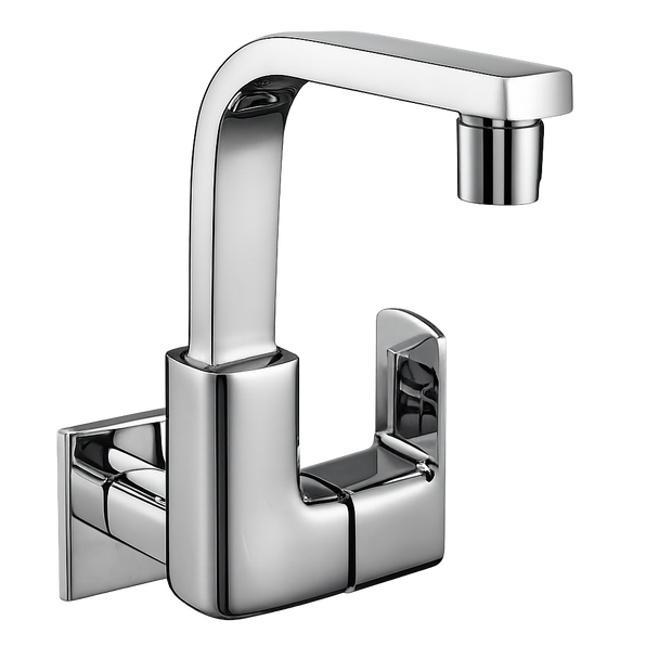 Parryware QUATTRO Swan Pillar Cock WPT2303A1 | Premium Chrome Basin Faucet