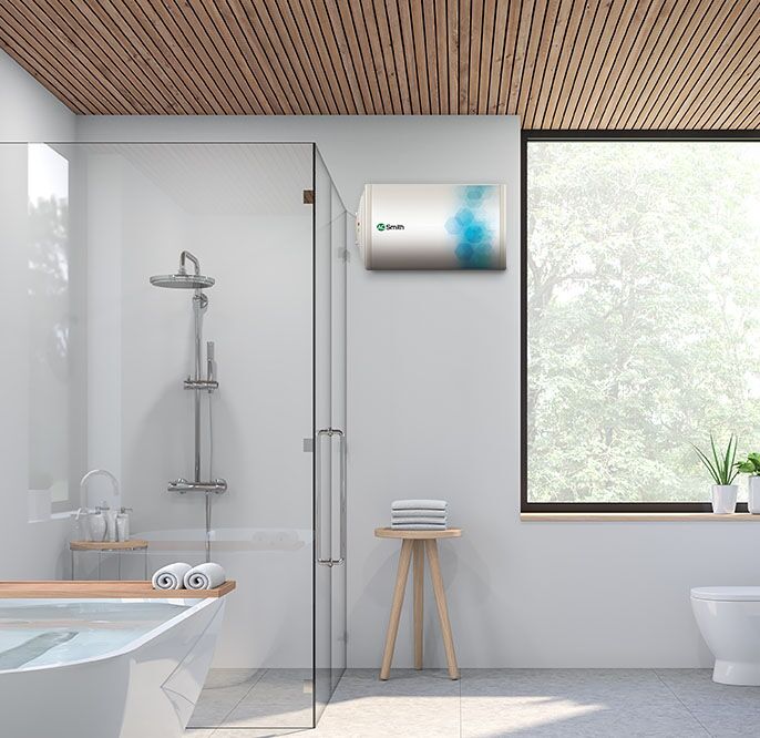AO Smith Elegance 25L Slim Water Heater with Blue Diamond Tank