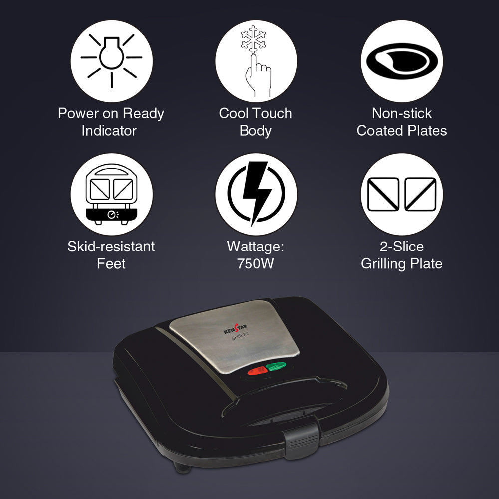 Kenstar Grilli XL 750W Sandwich Maker