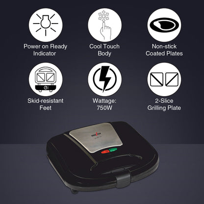 Kenstar Grilli XL 750W Sandwich Maker