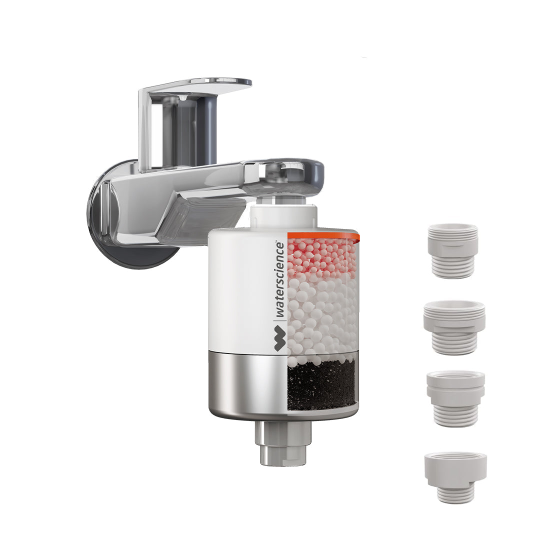 Water Science CLEO Shower & Tap Filter for Hard Water | Municipal Water | Reduces Sediments & Odour