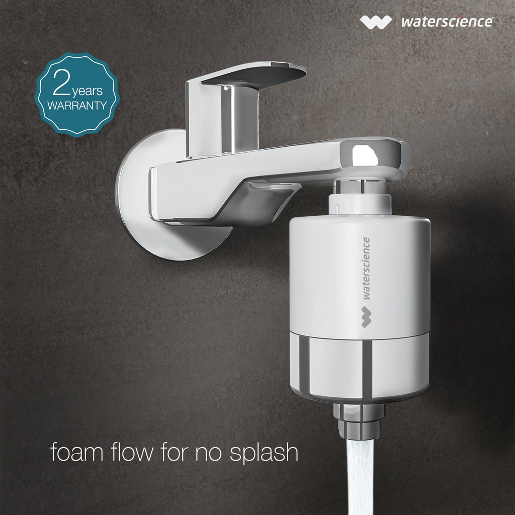 Water Science CLEO Shower & Tap Filter for Hard Water | Municipal Water | Reduces Sediments & Odour
